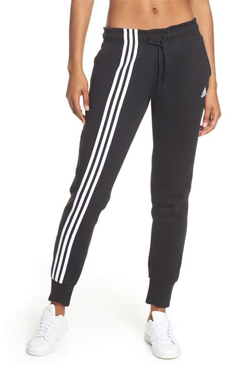 front stripe adidas pants.